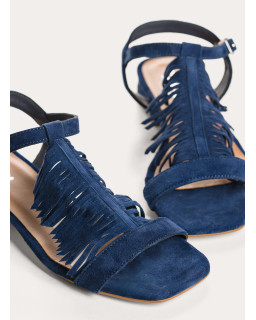 Sandales Cuba cuir velours - Bohèmes et confortables - Reqins