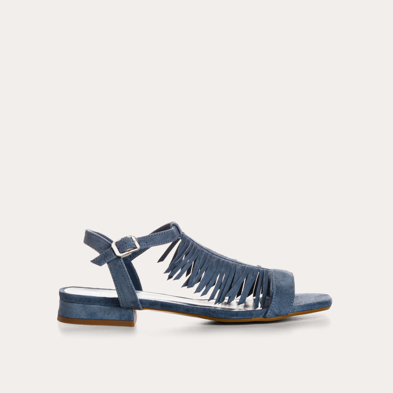 Sandales Cuba cuir velours - Bohèmes et confortables - Reqins