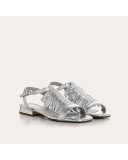 Sandales dorées à franges Cuba | Reqins