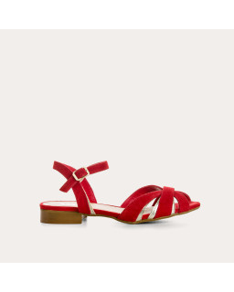 Sandales Palma en cuir velours éclat – Élégance & confort | Reqins