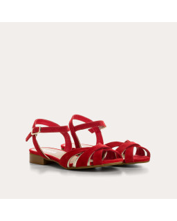 Sandales Palma en cuir velours éclat – Élégance & confort | Reqins