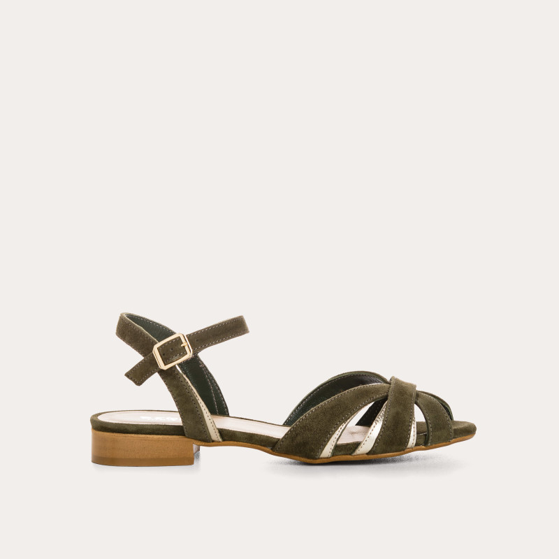 Sandales Palma en cuir velours éclat – Élégance & confort | Reqins