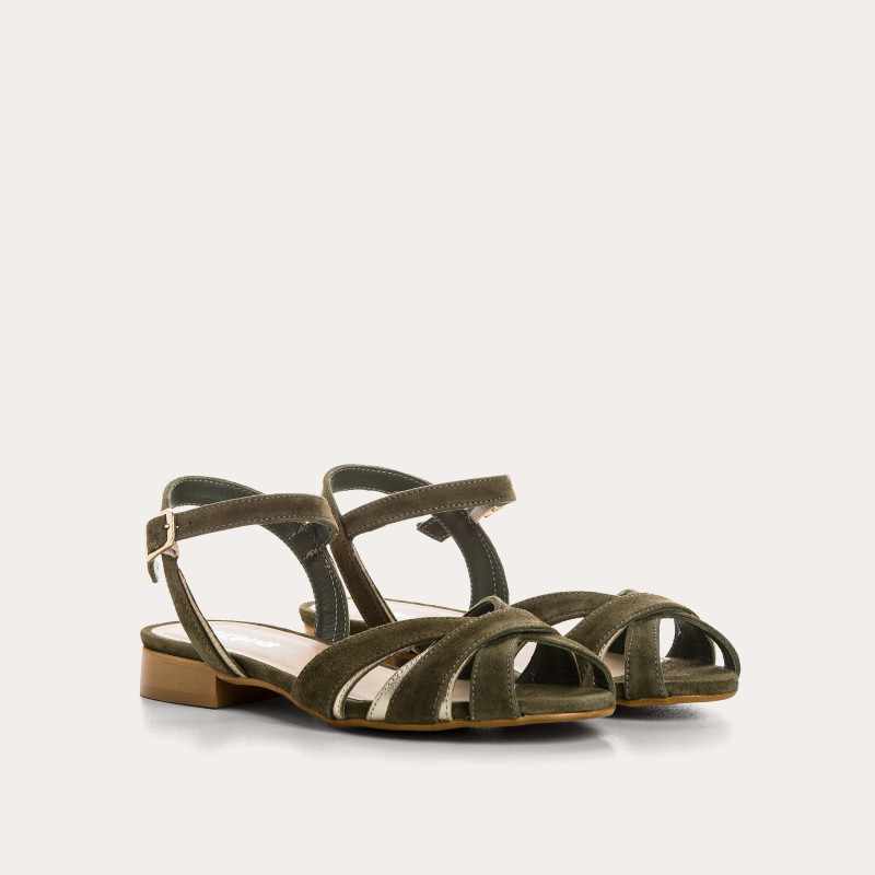 Sandales Palma en cuir velours éclat – Élégance & confort | Reqins