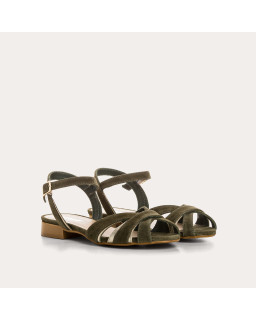 Sandales Palma en cuir velours éclat – Élégance & confort | Reqins