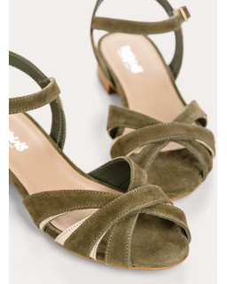 Sandales Palma en cuir velours éclat – Élégance & confort | Reqins