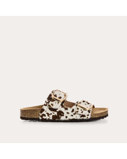 Mules Mercure vache en cuir imprimé | Reqins