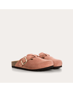 Mules Medina en cuir velours à boucles | Reqins