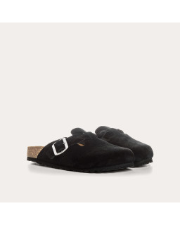 Medina buckled suede Mules