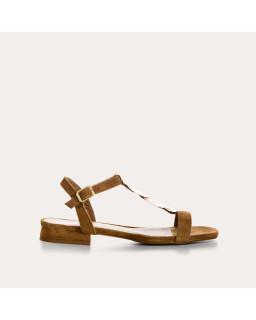 Capri Suede Sandals | Elegant Flat Design | Reqins