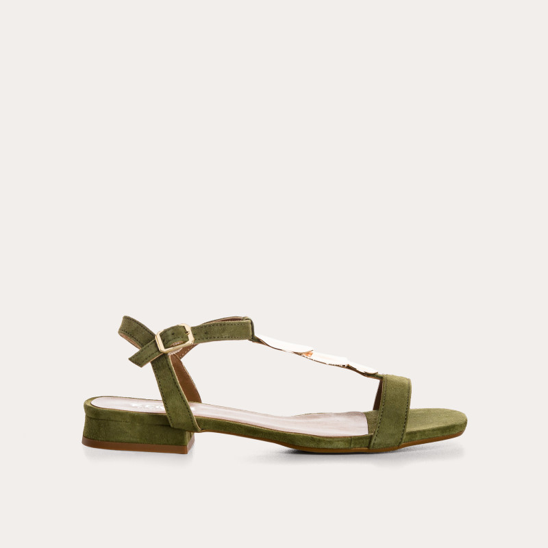 Sandales Capri en cuir velours à brides | Reqins