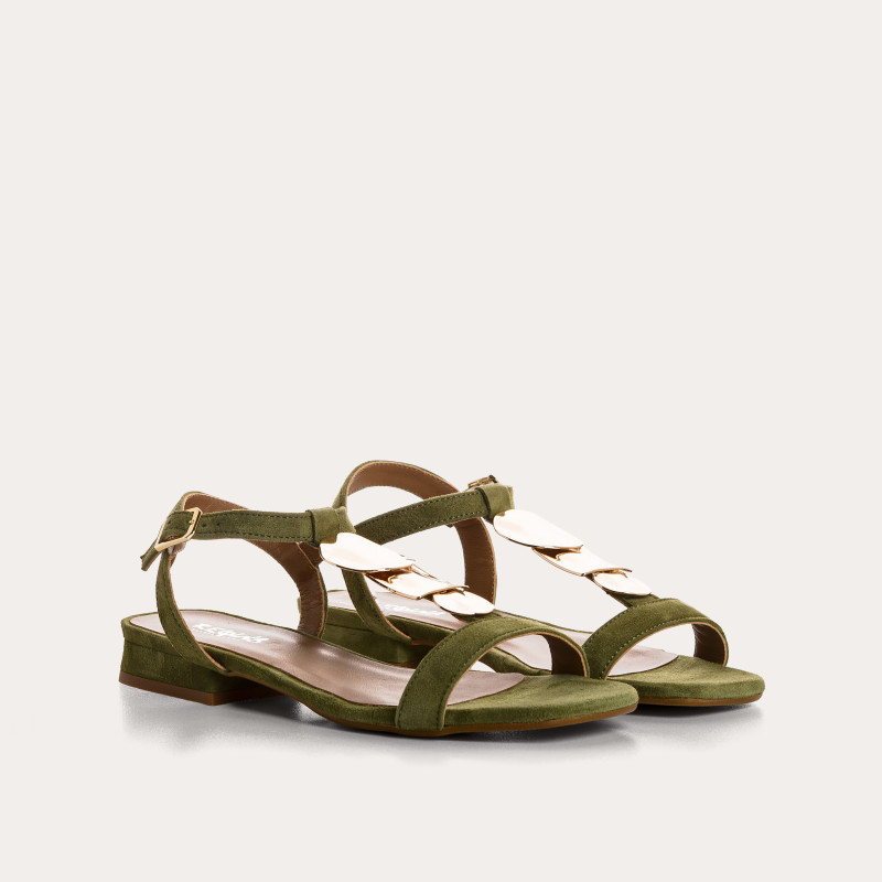 Capri Suede Sandals | Elegant Flat Design | Reqins