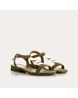 Sandales Capri en cuir velours à brides | Reqins