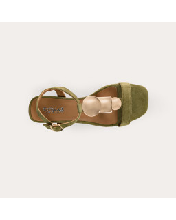 Sandales Capri en cuir velours à brides | Reqins