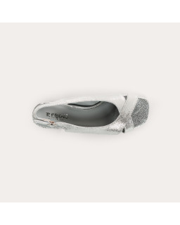 Orea slingbacks sandals in cracked metallic leather
