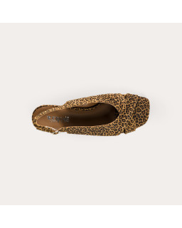 Slingbacks Orea leopard suede sandals