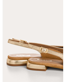 Vivi Suede and Metallics Slingbacks | Elegant Contrast | Reqins