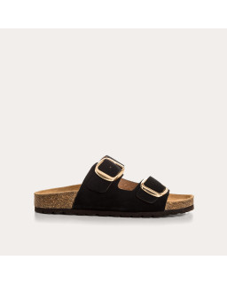 Mules Mercure en cuir velours - Confort et style - Reqins