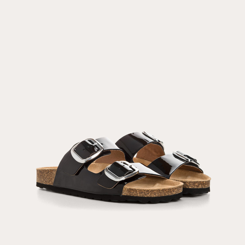 Mercure Varnish mules - Comfort and Brilliance - Reqins