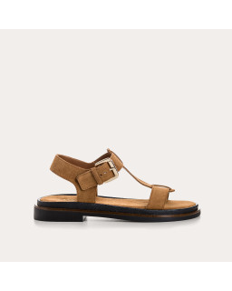 Sandales Laurelia en cuir velours - Silhouette Raffinée | Reqins