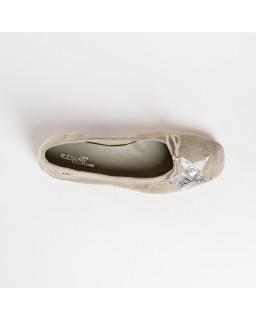 Ballerines Hello en cuir velours imprimé python | Reqins
