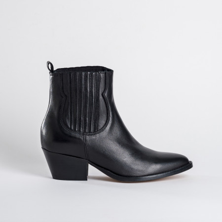 BOOTS FLORE CUIR