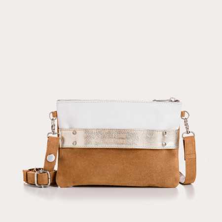 POCHETTE CARLA CUIR VELOURS