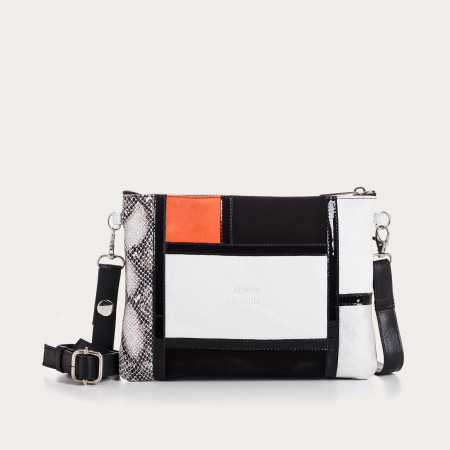 pochette cezanne mix peau python | reqins