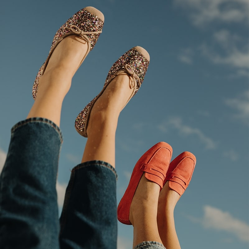 ballerine paillette femme - reqins