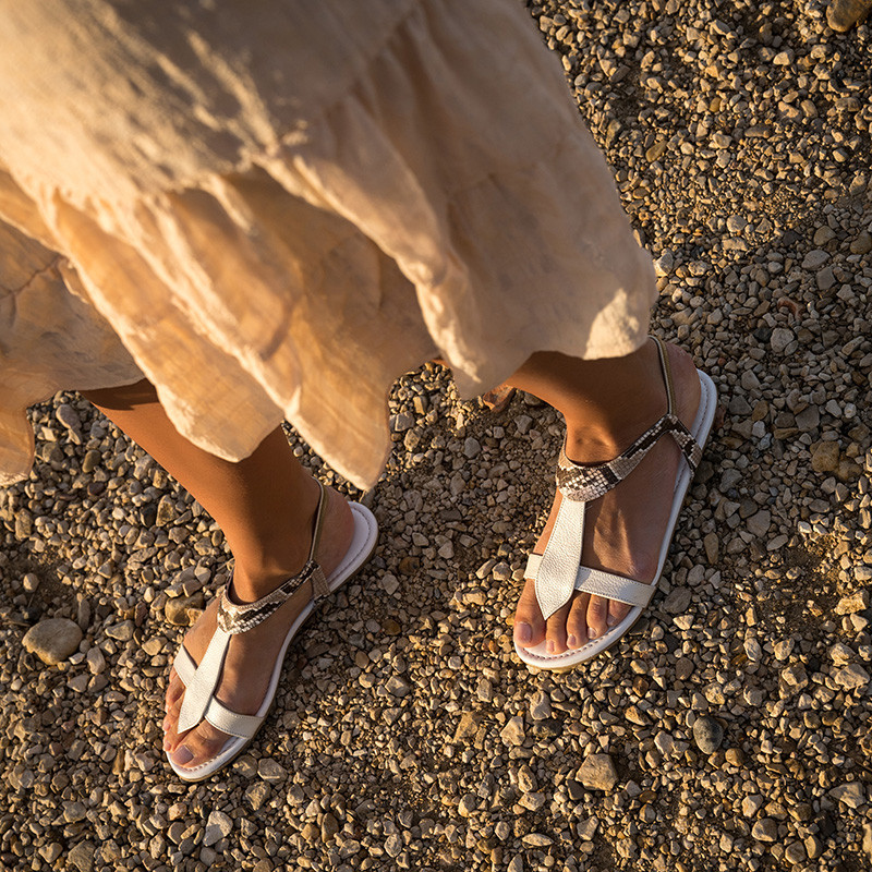 sandales plates pour femme chic - reqins