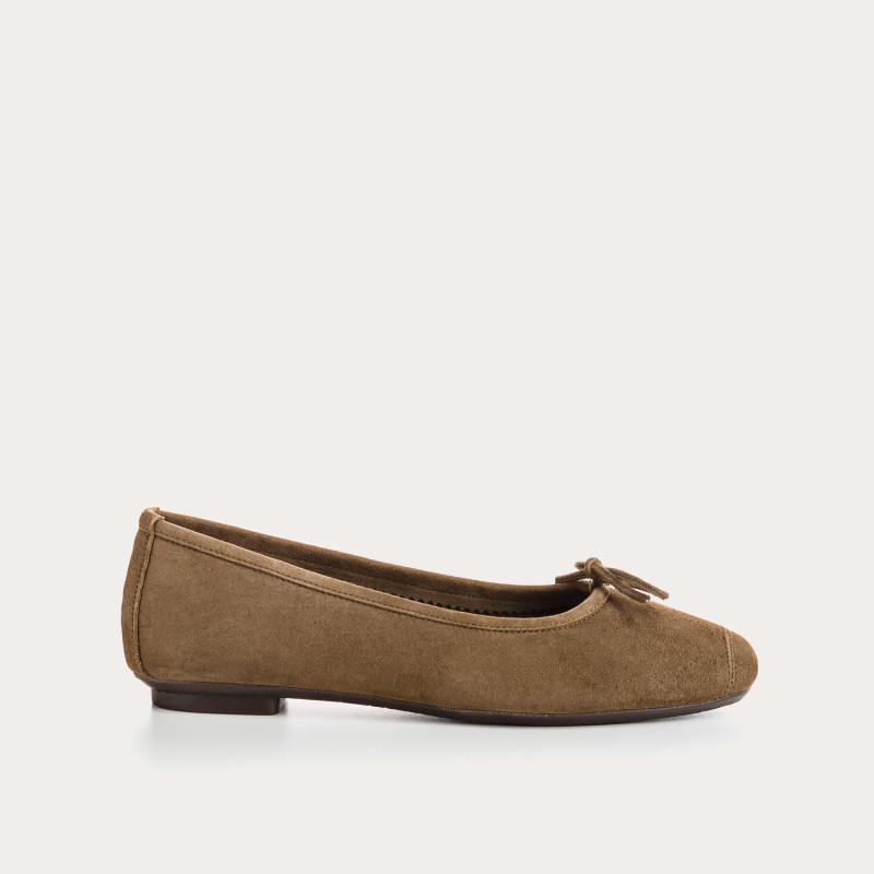 Harmony soft suede ballerinas