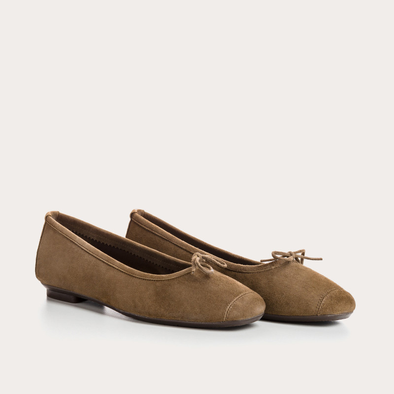 Harmony soft suede ballerinas