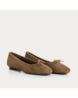 Ballerines Harmony en cuir velours souple | Reqins