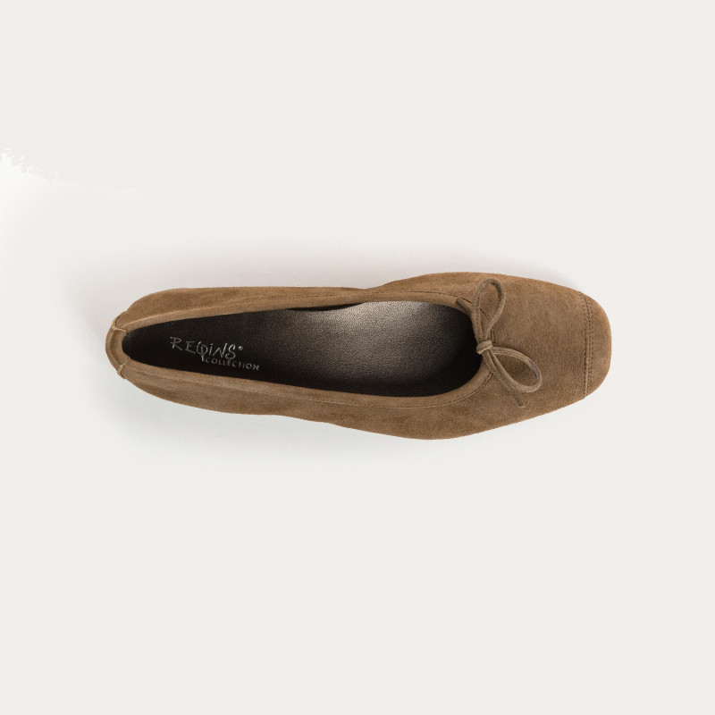 Harmony soft suede ballerinas