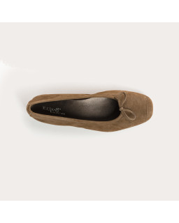 Ballerines Harmony en cuir velours souple | Reqins