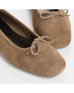 Ballerines Harmony en cuir velours souple | Reqins