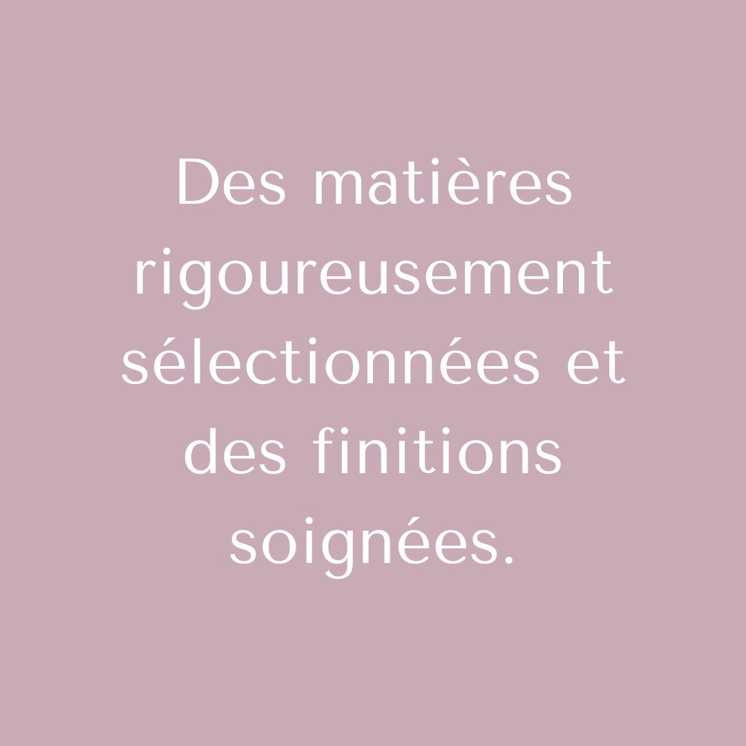 Matières et finitions